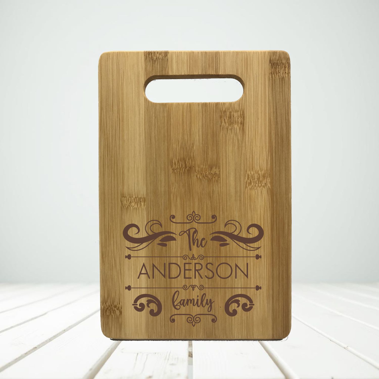 Family Name | Bamboo Rectangle Cutting Board | 2 Sizes