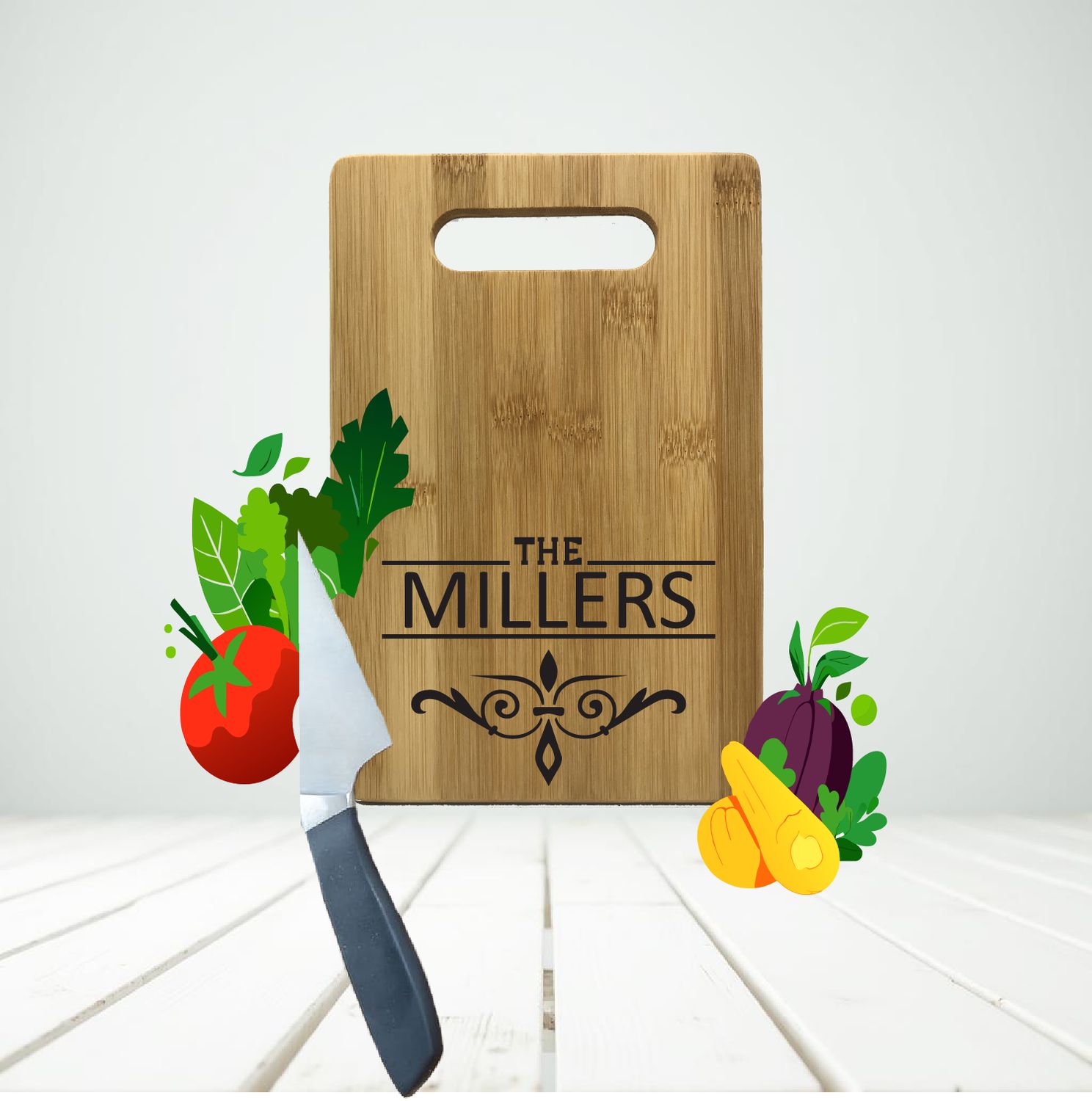 Rectangular Shape | Engraved Bamboo Cutting Board