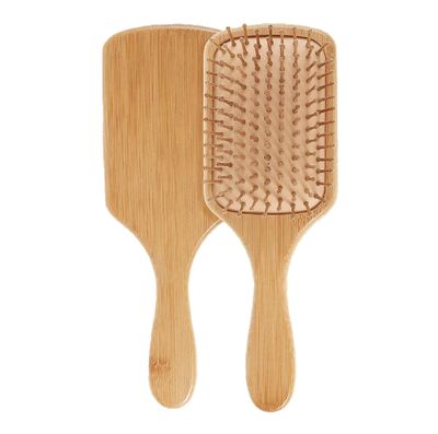 Custom engraved | personalized | Bamboo Wood | Paddle Shape | Hairbrush