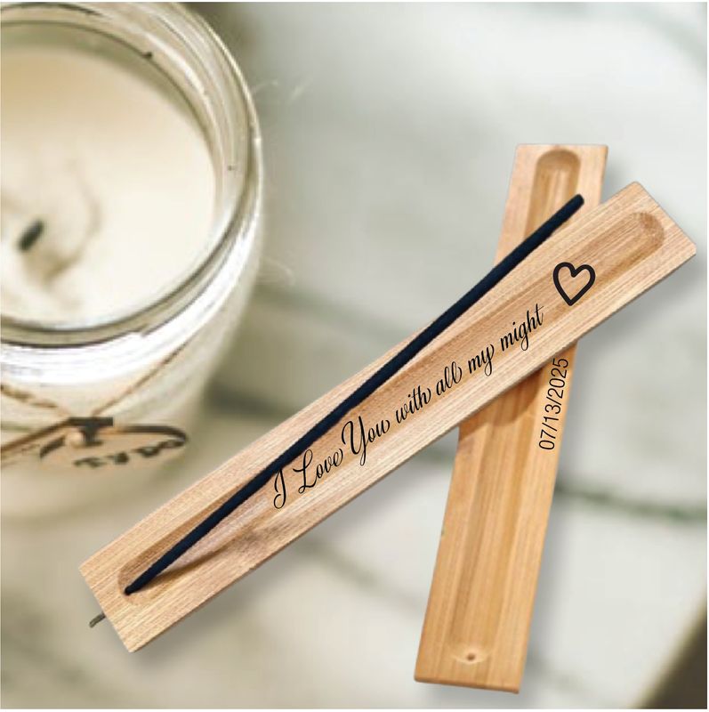 Custom engraved | Personalized | Eco-friendly | Incense Stick Holder
