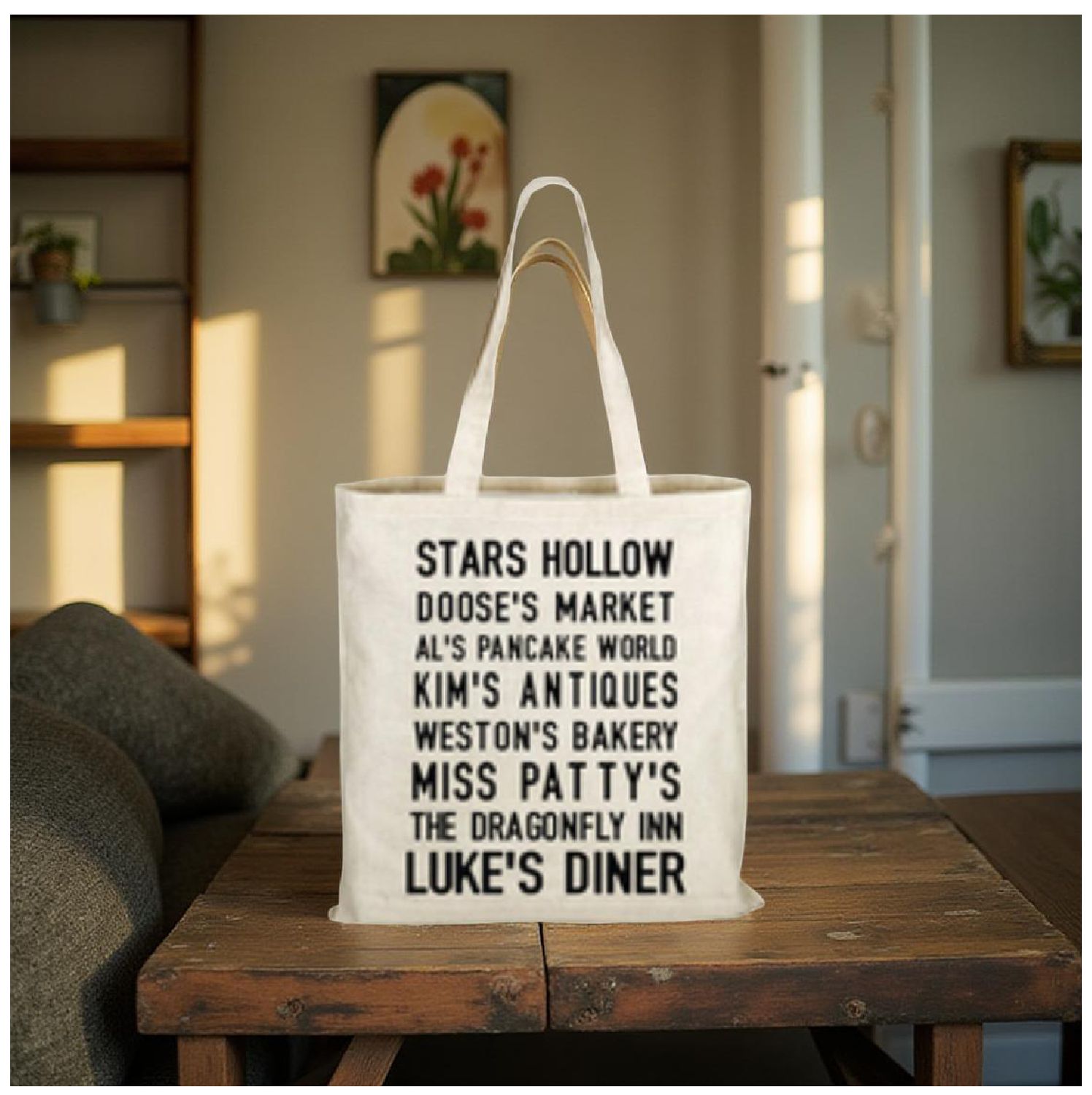 Gilmore Girls | Economy | Natural | Gusset Tote Bag
