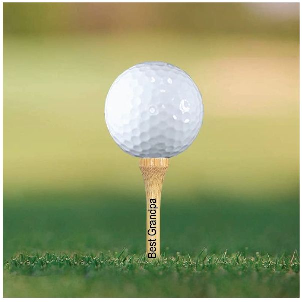 Personalized | Custom Engraved | Wood Golf Tees | Available in 4 Colors