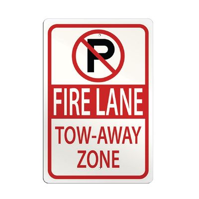 No Parking Fire Lane Tow Away Zone Sign | 12" x 18"