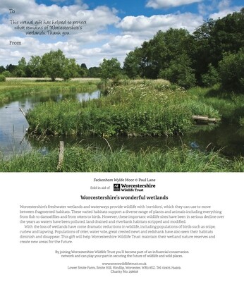 Virtual Gift &#39;Worcestershire&#39;s Wonderful Wetlands&#39;