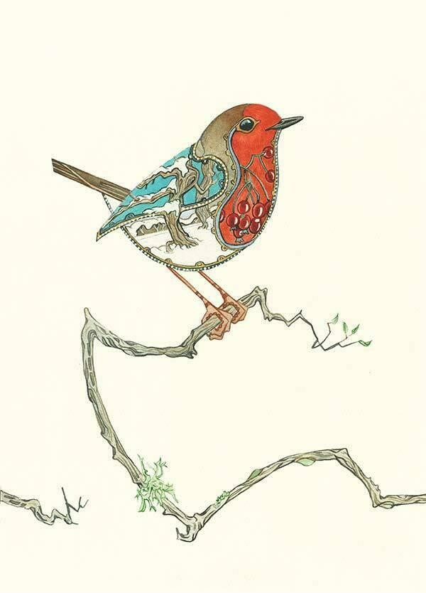 &#39;Robin in the Snow&#39; Card