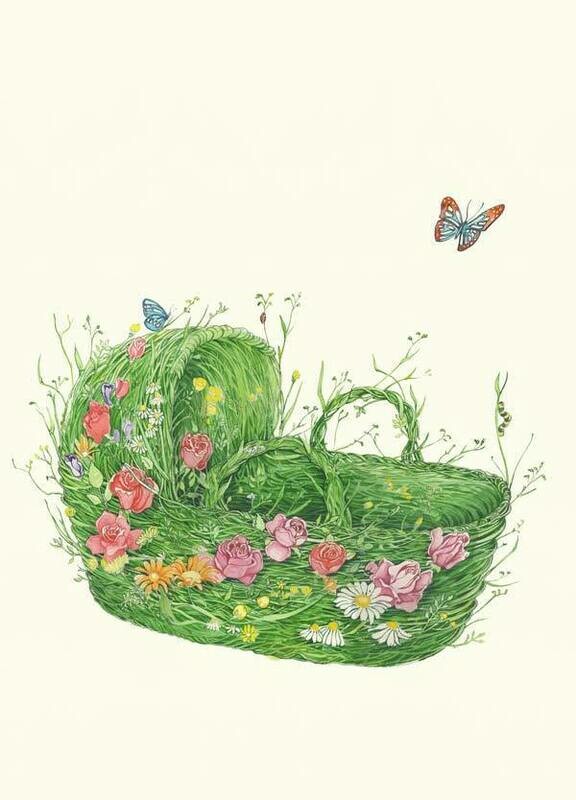 &#39;Moses Basket&#39; Card