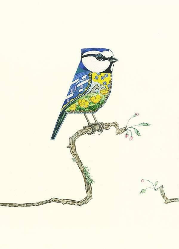 &#39;Blue Tit&#39; Card