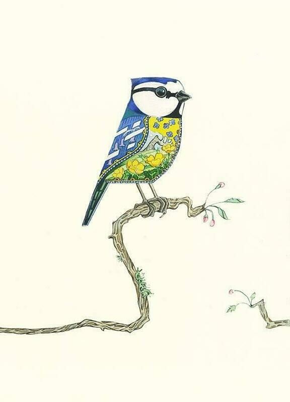 &#39;Blue Tit&#39; Card