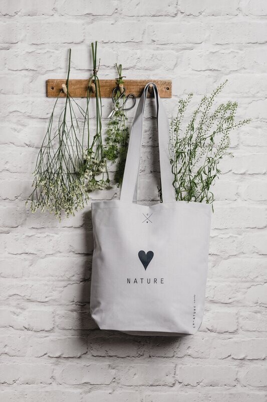 Love Nature Tote Bag - Grey