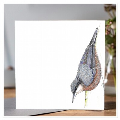 Nuthatch greeting card