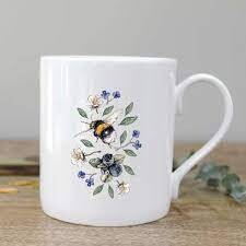 Wildflowers and Bees Mug in a Gift Box