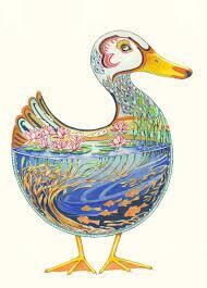 &#39;Duck in a Pond&#39; Card