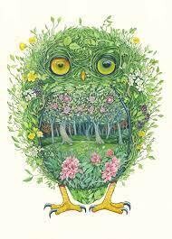 &#39;Owl from the Wild Wood&#39; Card