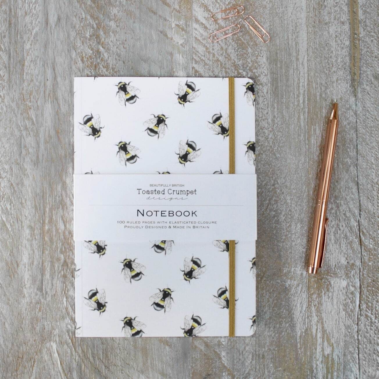 Bee Pure A5 Lined Notebook