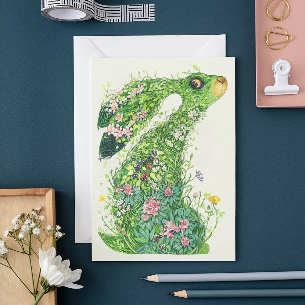 &#39;Hare from the Wild Wood&#39; Card