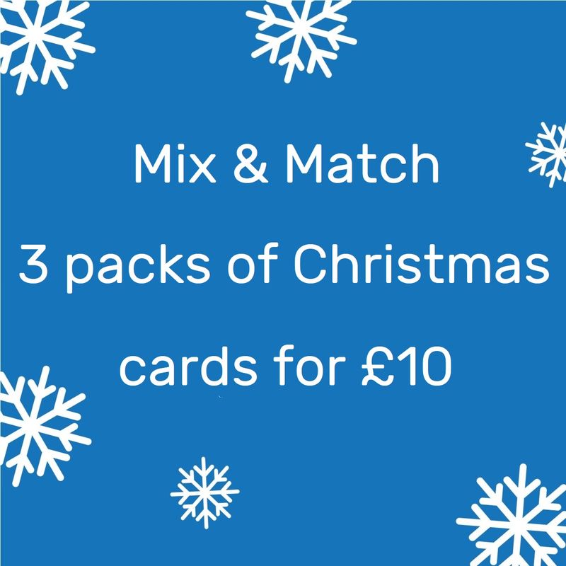 Mix &amp; Match- 3 packs of Christmas cards for £10