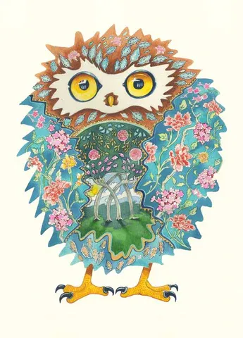 'Tawny Owl' greeting card