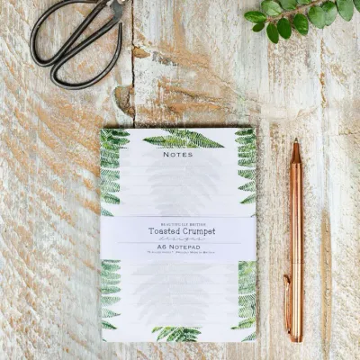 Woodland Fern A6 Jotter pad