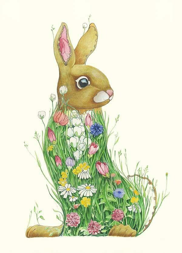 'Meadow Rabbit' Card