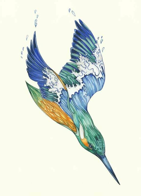 'Kingfisher' Card