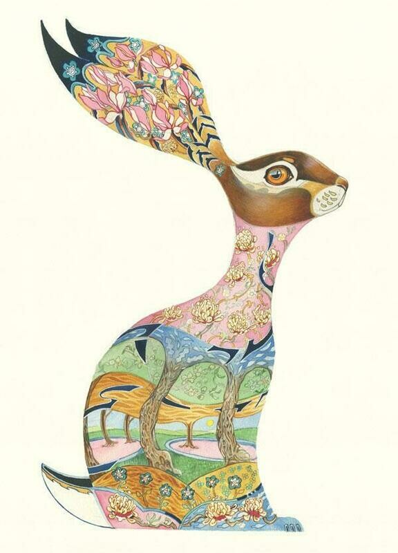 'Pink Hare' Card