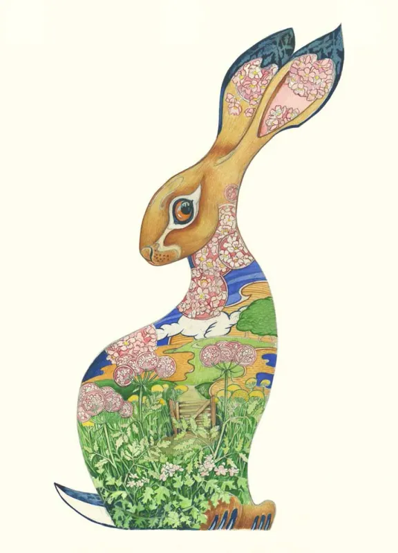 'Curious Hare' Card