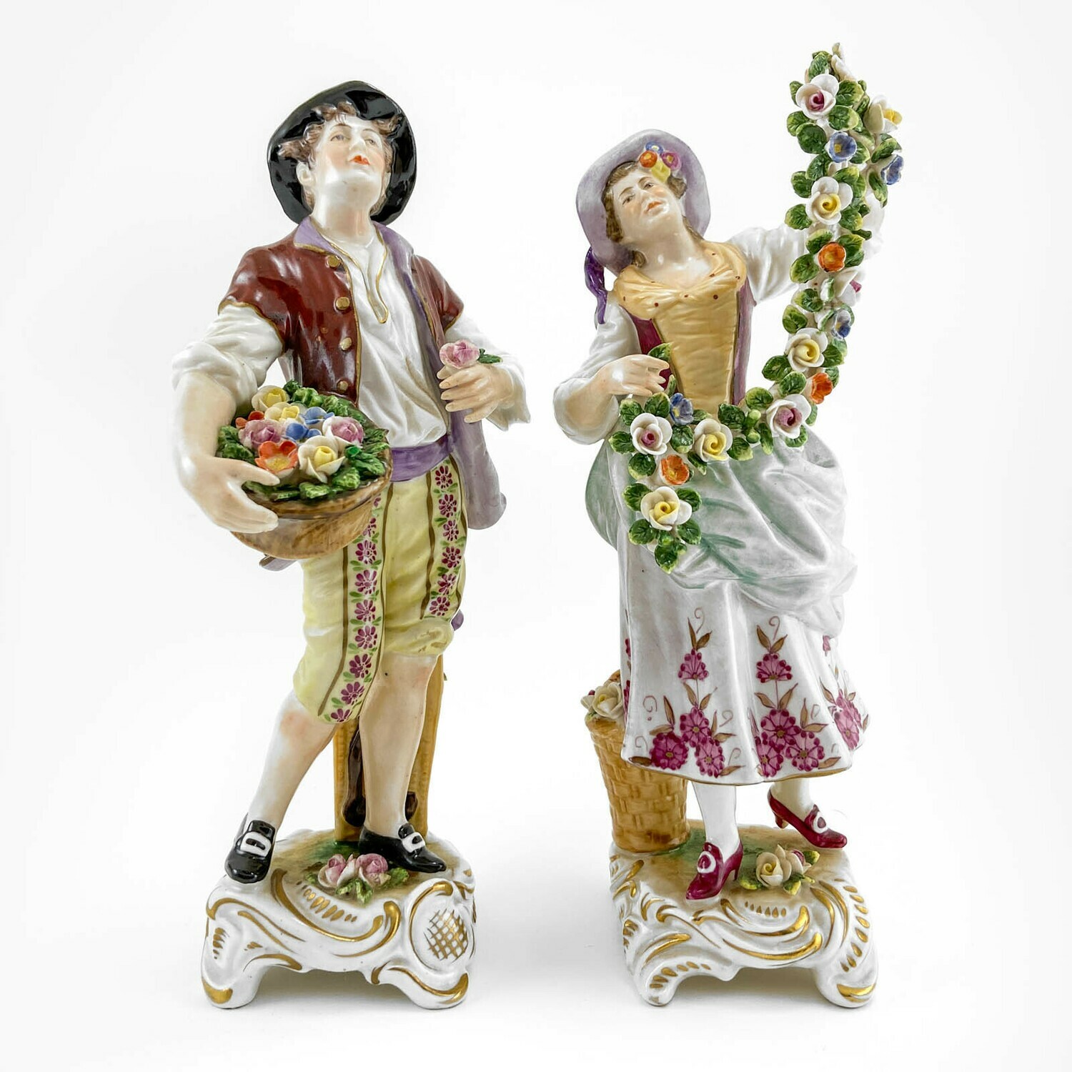 Пара фарфоровых статуэток "Флористы", Rudolf Kämmer