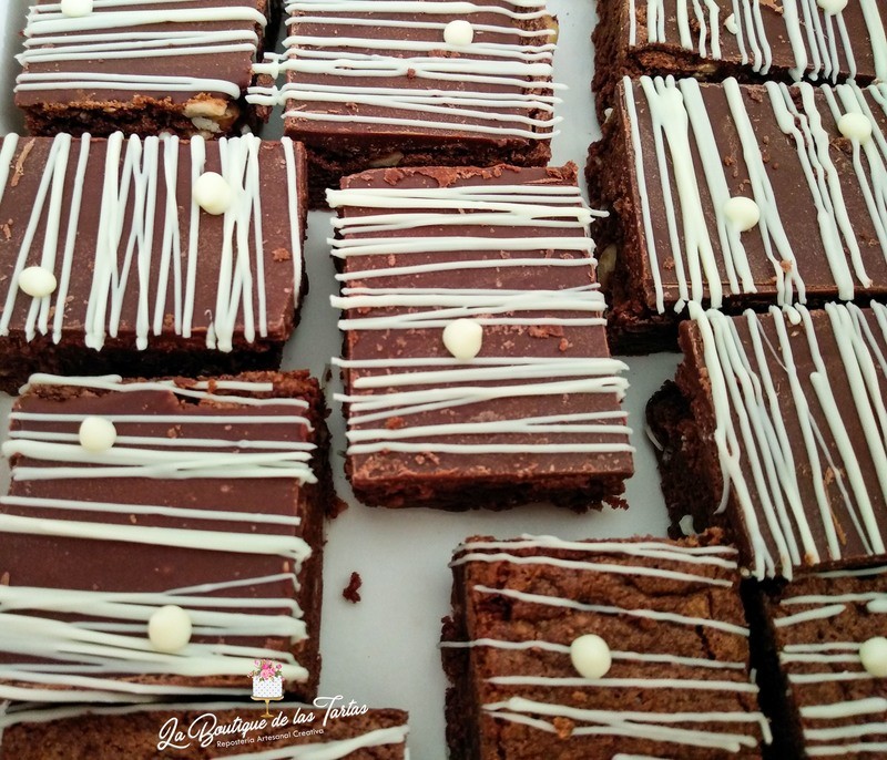 Dados de Brownies con nueces