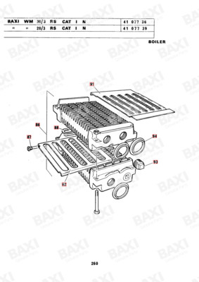 Baxi - 040064BAX  BOILER-ASSEMBLY-B401