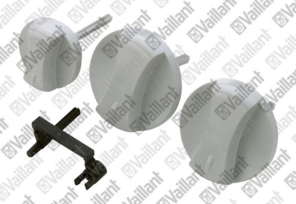 114288 - Knobs, grey, kit of 3 - Vaillant