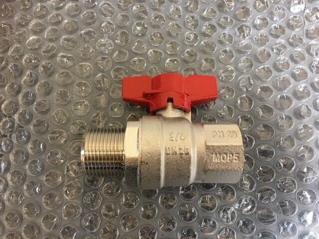 C301/16XL-20 - Extended Male Valve for HIU DN20 PN50