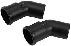 Glow Worm Plume 45 Degree Bends x2 (Black)