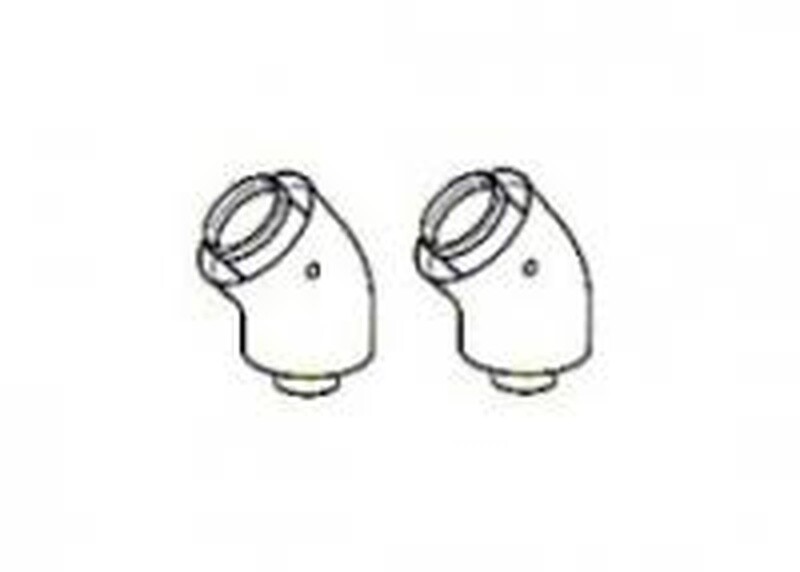 Glow Worm 45 Degree Flue Bends (Pair)