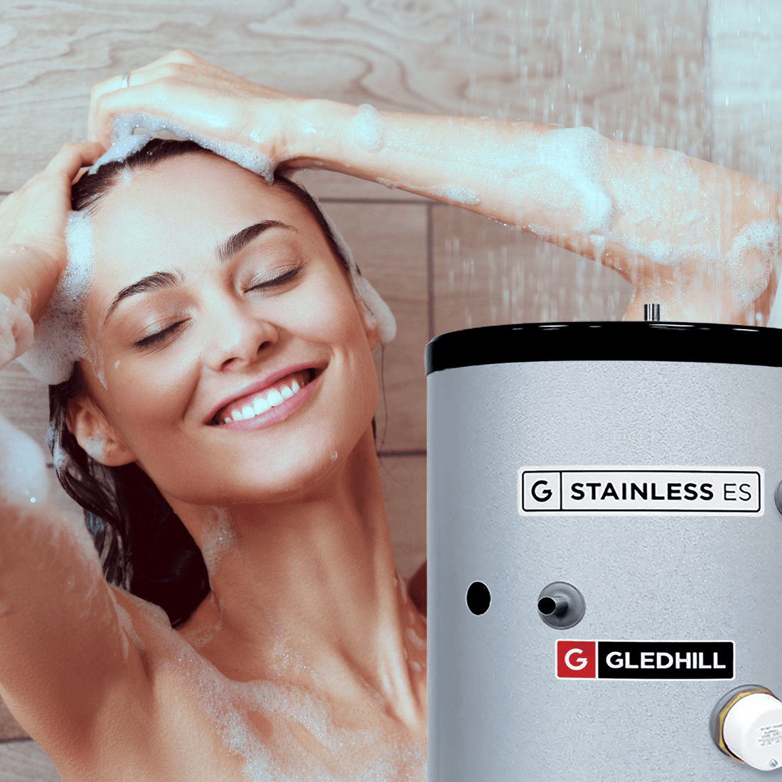 Gledhill - 150 Litre - Gledhill Stainless ES Direct SESINPDR150 Unvented  Cylinder
