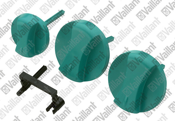 114286 - Knobs, green, kit of 3 - Vaillant