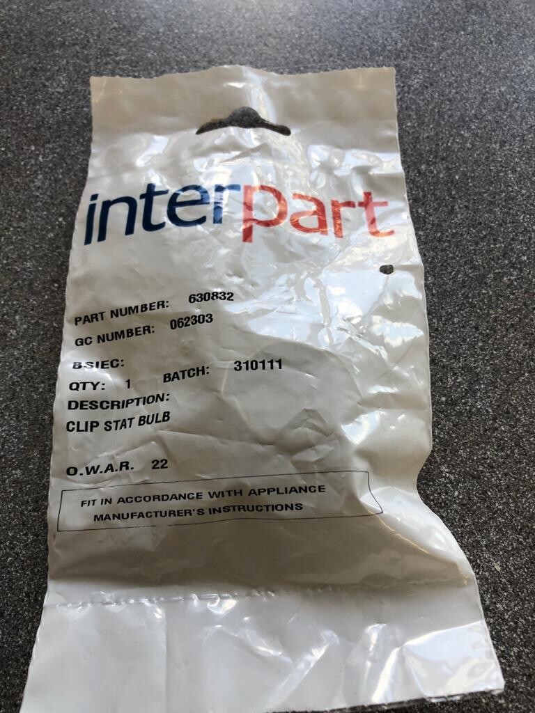 Baxi - 630832  CLIP STAT BULB