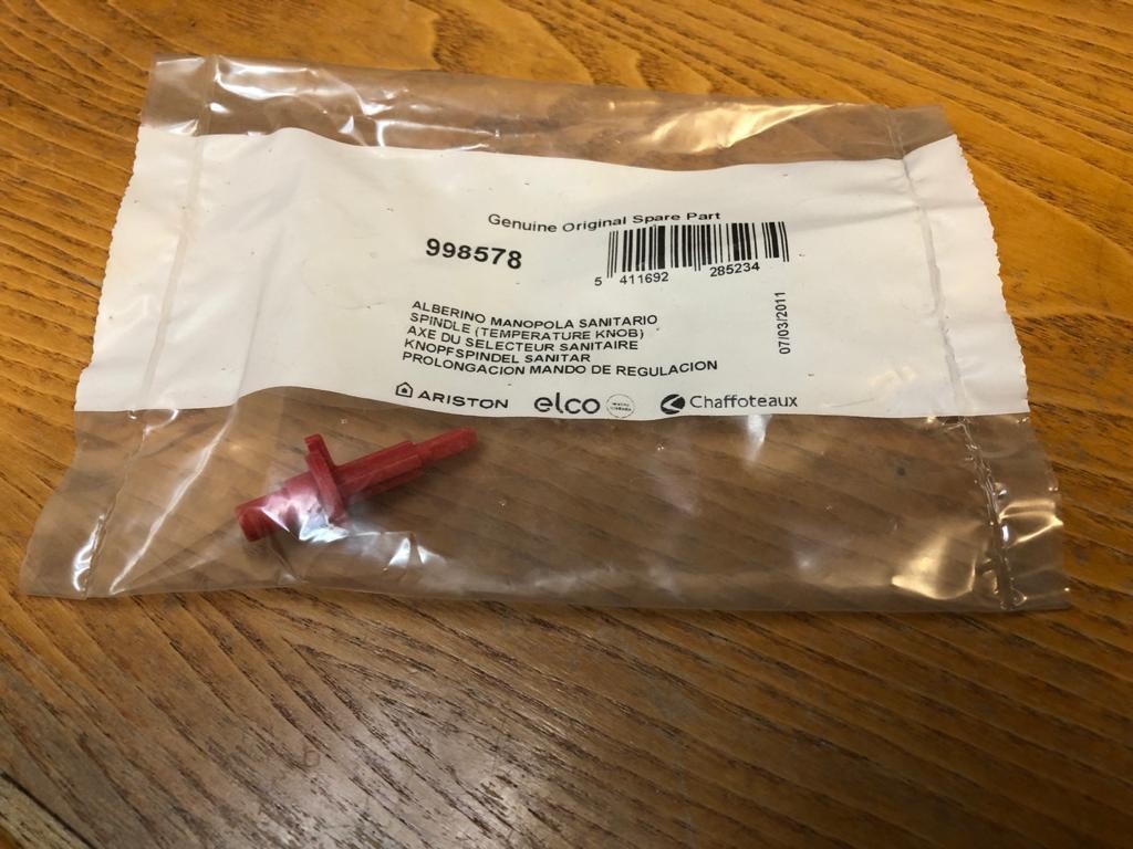 998578� - � SPINDLE (TEMPERATURE KNOB)� -� Ariston