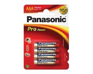 REGEAAA4 - Panasonic Alkaline Batteries 4 x AAA (LR03) 1.5V - Regin