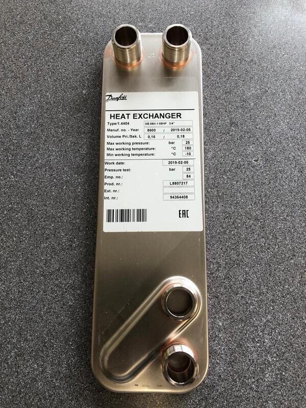 DGT94364408 - XB 06H-1 08HP 3/4" Htg plate - Danfoss ( 94364408 )