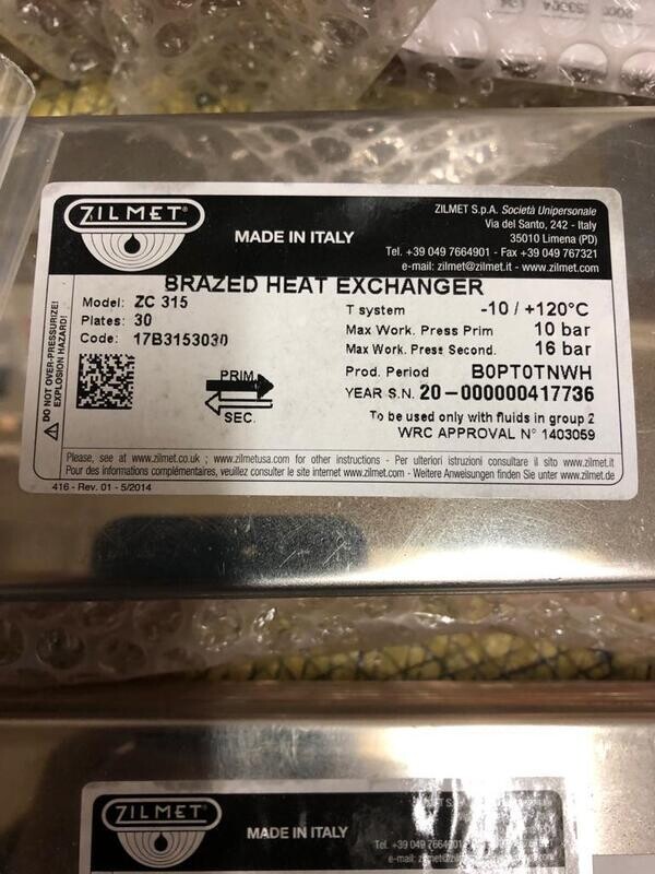 GE500Y272 - 30 plate - Heating plate 67 kw  - Gia