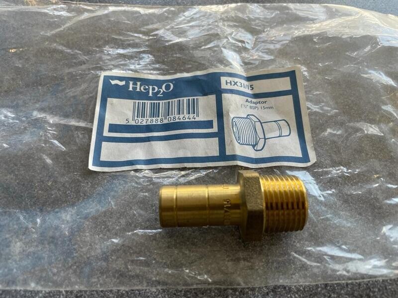 HX31/15 - Male Spigot Adaptor - Hep2o