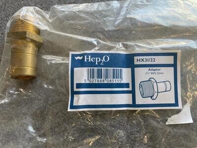 HX31/22 - 22mm Male Spigot Adaptor - Hep2O