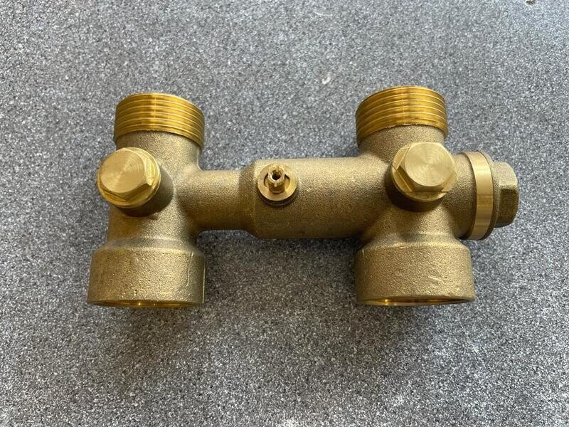 BV3409 - 1" F x 1" M BYPASS FITTING 
WITH BINDING POINTS - Evinox