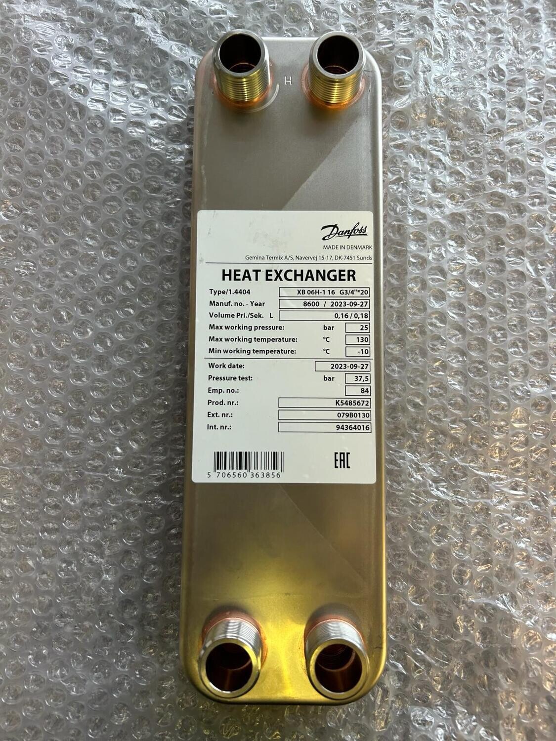 94364016 - XB 06H-1 16 3/4" Heat Exchanger