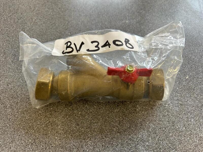 BV3408 -  1'' x 1''  Strainer Iso. Valve ( Red ) - Evinox ( BV3408M )