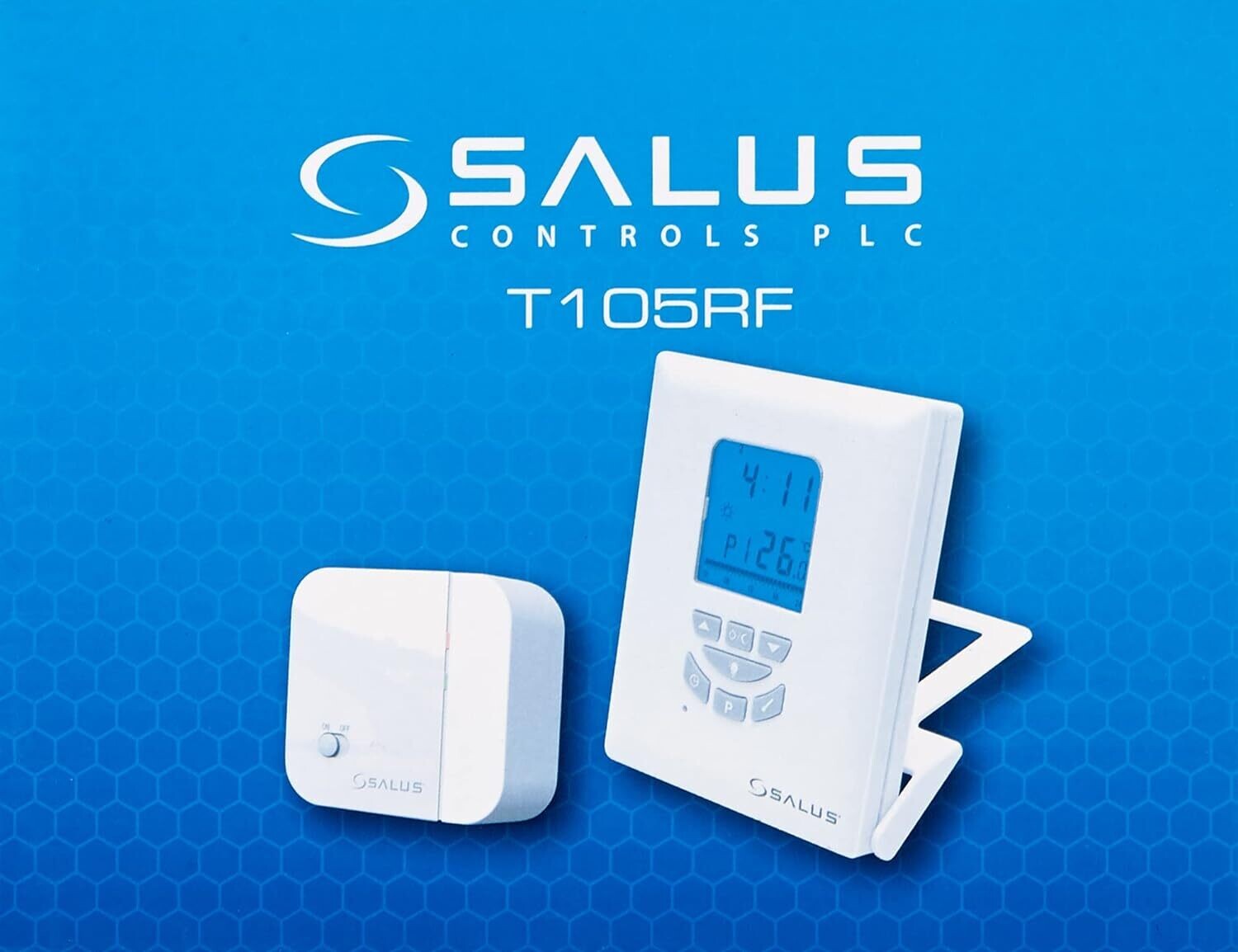 T105RF - RF Prog. Room Stat ( Volt. free ( 868Mhz ) - Salus