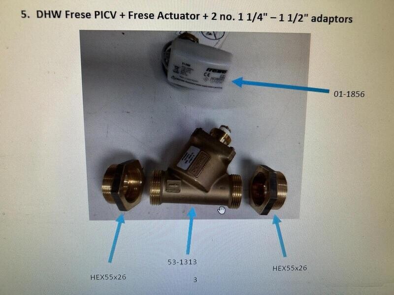HEX55X26 - 1-1/4 inch x 1-1/2 FRESE PICV ADAPTOR ( Each )