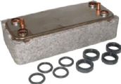 8037 - Domestic Heat Exchanger (with 4 x 7999 O'rings) - Vokera