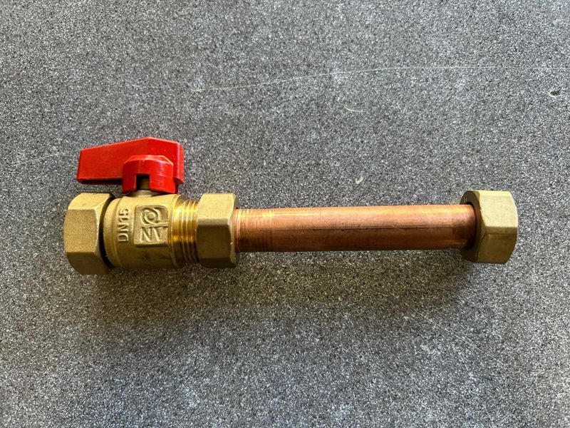 EVI003-514 - Ball Valve F-M G3/4 with pipe - Evinox
