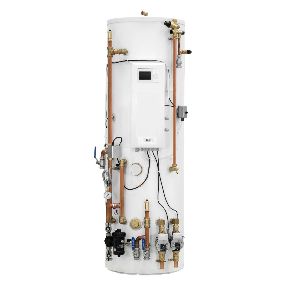 236208 - Ideal Heating Logic Air DHW Pre-Plumbed 210L 1 Zone Heat Pump Cylinder c/w Buffer